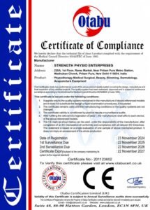Strength Physio ISO 9001 certification